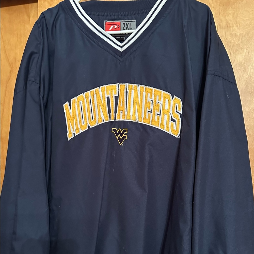 West Virginia pullover jacket.